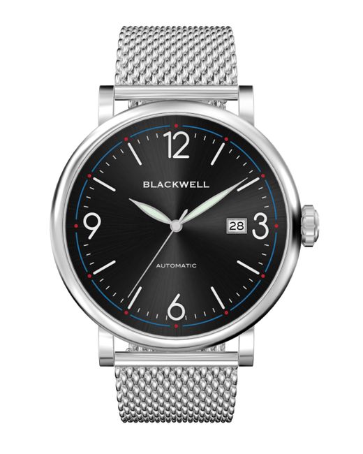 Blackwell Sunray Black Dial with Tone Steel and Mesh Watch 44 mm