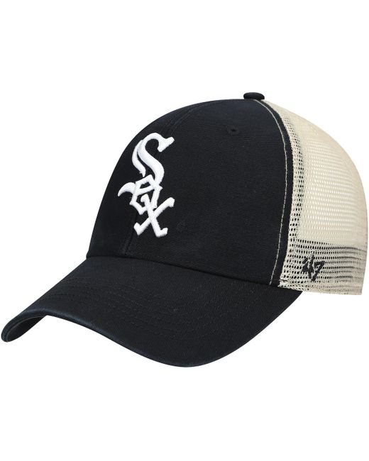 '47 Brand 47 Natural Chicago White Sox Flagship Washed Mvp Trucker Snapback Hat