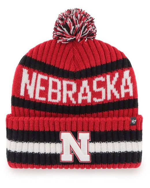'47 Brand Nebraska Huskers Bering Cuffed Knit Hat with Pom