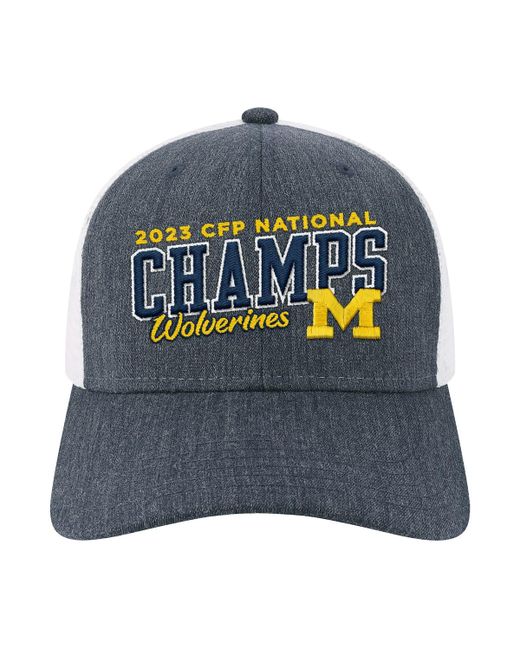 Legacy Athletic Michigan Wolverines College Football Playoff 2023 National Champions Mid-Pro Trucker Adjustable Hat