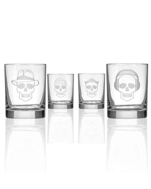 Rolf Glass Numbskulls Double Old Fashioned 14Oz Set Of 4 Glasses