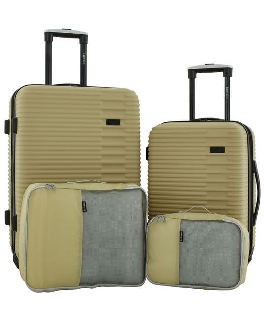 Kensie Hillsboro Expandable Rolling Hardside Collection Set