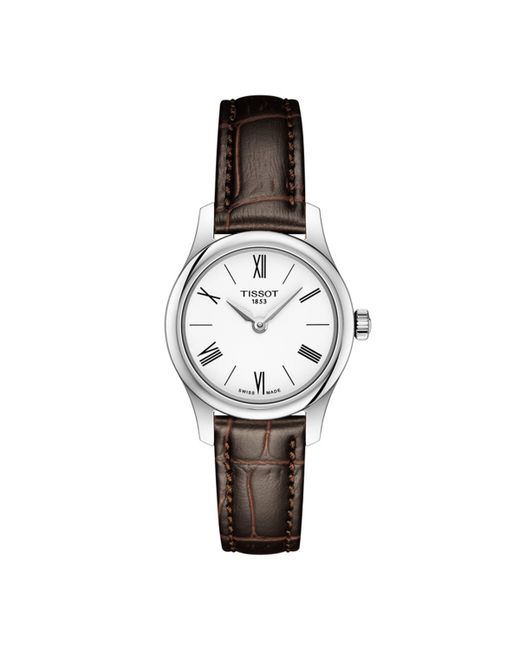 Tissot Swiss T-Classic Tradition 5.5 Leather Strap Watch 25mm