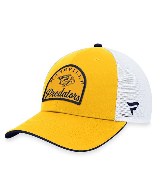 Fanatics White Nashville Predators Fundamental Adjustable Hat