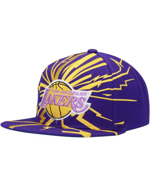Mitchell & Ness Los Angeles Lakers Hardwood Classics Earthquake Snapback Hat