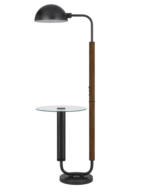 Cal Lighting Keyser 63 Height Metal and Glass Floor Lamp