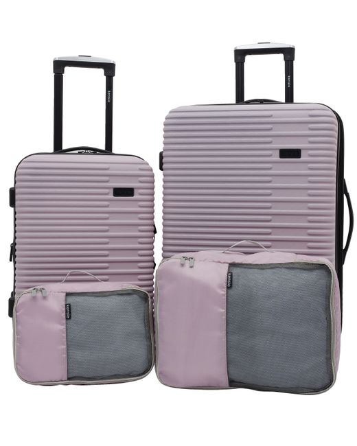 Kensie Hillsboro Expandable Rolling Hardside Collection Set