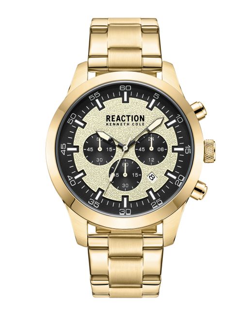 Kenneth Cole REACTION Chronograph Tone Stainless Steel Watch 46mm