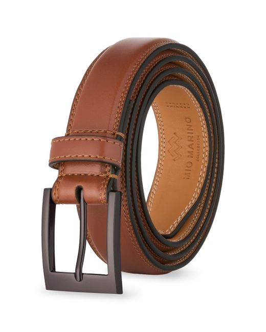 Mio Marino Single Prong Buckle Leather Belt
