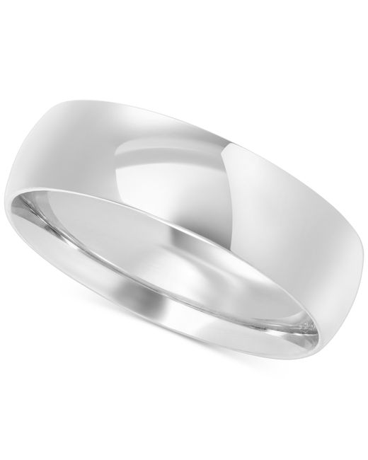 Macy's Polished Comfort Fit Wedding Band 10k Created for