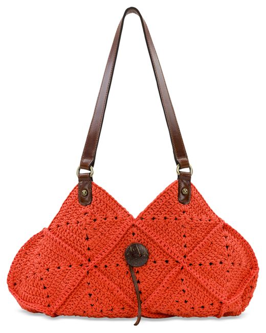 Patricia Nash Marti Diamond Crochet Shoulder Bag