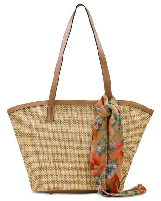 Patricia Nash Marconia Large Tote with Apricot Blossoms Scarf