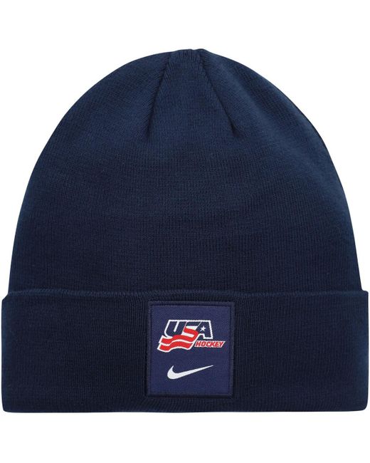 Nike Usa Hockey Logo Cuffed Knit Hat