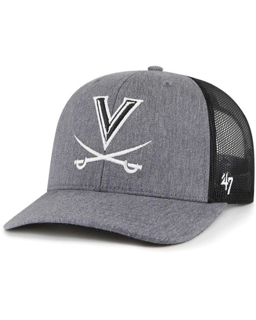 '47 Brand 47 Brand Virginia Cavaliers Carbon Trucker Adjustable Hat