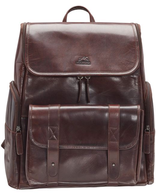Mancini Buffalo Backpack with Zippered Laptop Tablet Compartment