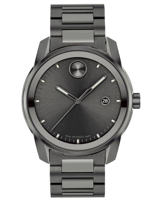 Movado Swiss Bold Verso Ion-Plated Steel Bracelet Watch 42mm