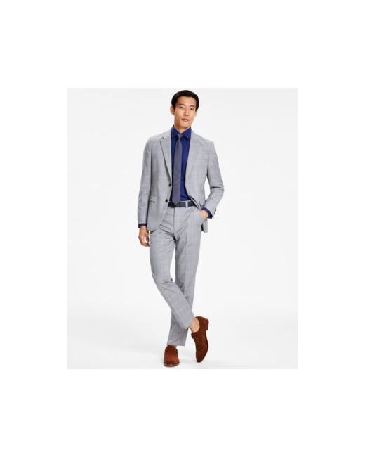 Hugo Boss By Boss Modern Fit Plaid Wool Suit Separates
