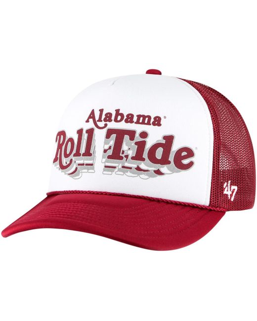 '47 Brand 47 Brand Crimson Alabama Tide Article Foam Front Trucker Hat