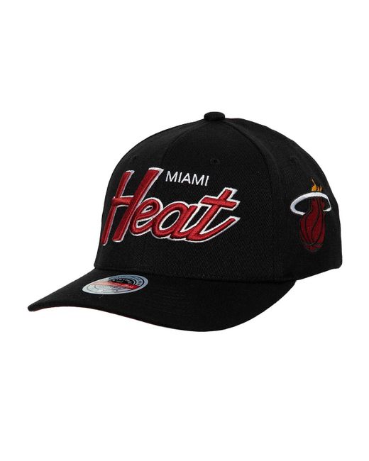 Mitchell & Ness Miami Heat Mvp Team Script 2.0 Stretch-Snapback Hat