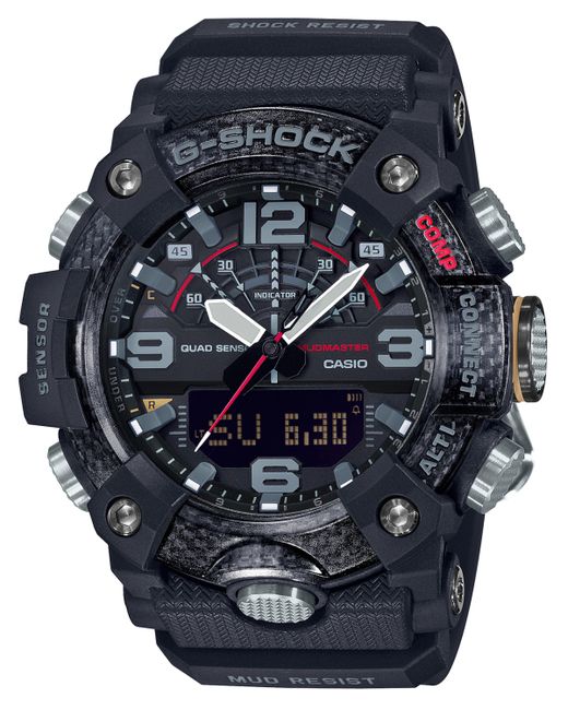 G-Shock Analog-Digital Connected Mudmaster Resin Strap Watch 53.1mm