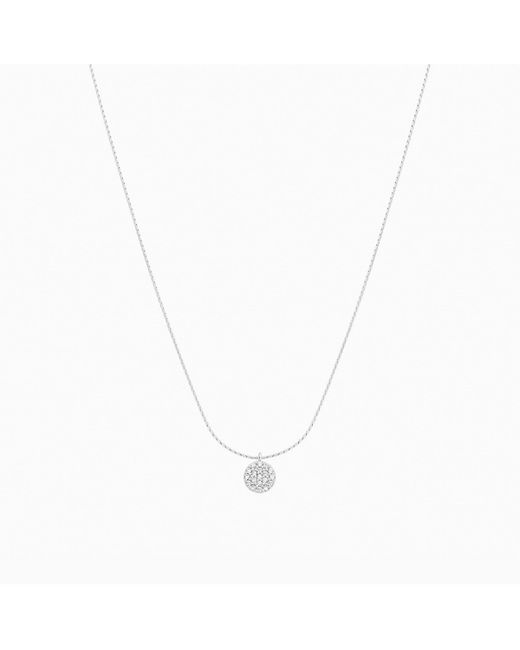 Bearfruit Jewelry Blake Circle Pave Crystal Necklace
