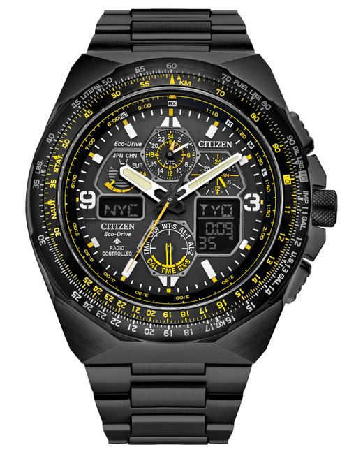 Citizen Eco-Drive Chronograph Promaster Air Skyhawk Tone Stainless Steel Bracelet Watch 46mm