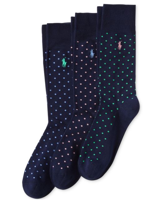 Polo Ralph Lauren Dotted Dress Socks 3-Pack