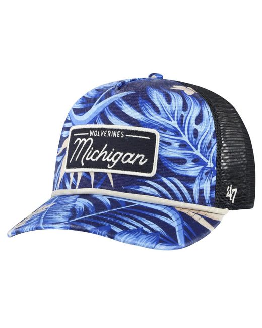 '47 Brand 47 Brand Michigan Wolverines Tropicalia Hitch Adjustable Hat
