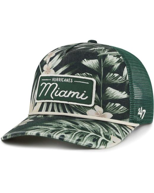 '47 Brand 47 Brand Miami Hurricanes Tropicalia Hitch Adjustable Hat