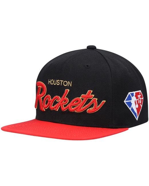 Mitchell & Ness Houston Rockets Nba 75th Anniversary Snapback Hat