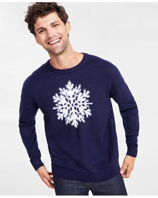 Charter Club Holiday Lane Snowflake Crewneck Sweater Created for