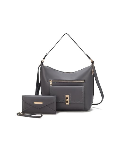 MKF Collection Clara Shoulder Bag with Wristlet Wallet by Mia K