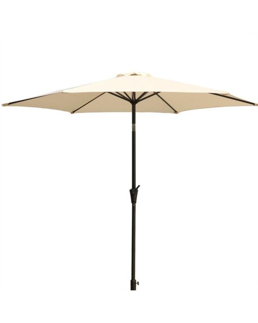 Simplie Fun 9 Pole Umbrella With Carry Bag Creme khaki