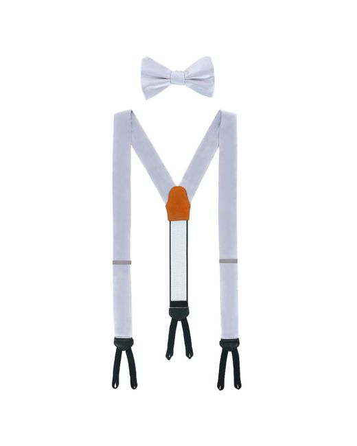 Trafalgar Sutton Solid Brace and Bow Tie Combo