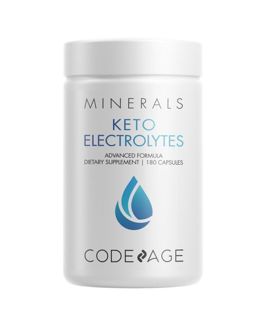Codeage Keto Electrolytes Magnesium Potassium Calcium Mineral Salts Supplement 180ct
