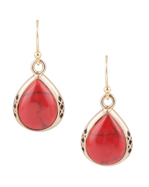 Barse Wildfire Bronze and Genuine Drop Earrings