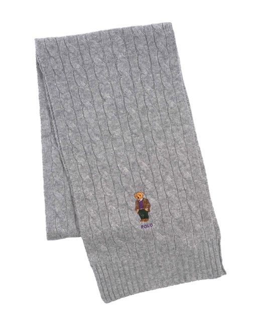 Polo Ralph Lauren Classic Cable Bear Scarf