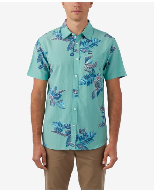 O'Neill Oasis Standard-Fit Botanical-Print Button-Down Shirt