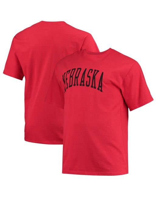 Champion Nebraska Huskers Big and Tall Arch Team Logo T-shirt