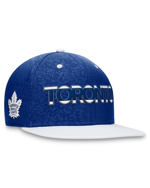 Fanatics White Toronto Maple Leafs Authentic Pro Rink Two-Tone Snapback Hat
