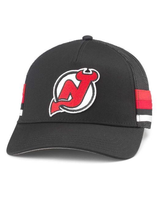 American Needle New Jersey Devils HotFoot Stripes Trucker Adjustable Hat