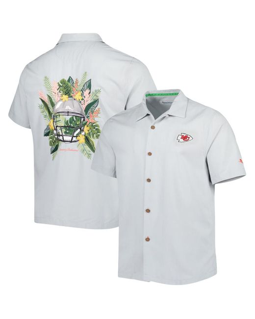 Tommy Bahama Kansas City Chiefs Coconut Point Frondly Fan Camp IslandZone Button-Up Shirt