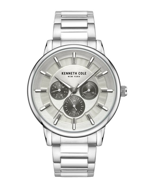 Kenneth Cole New York Multifunction Dress Sport Tone Stainless Steel Watch