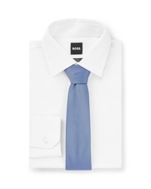 Hugo Boss Boss by All-Over Jacquard Pattern Tie Pastel