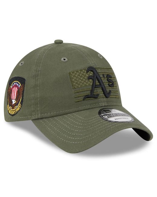 New Era Oakland Athletics 2023 Armed Forces Day 9TWENTY Adjustable Hat