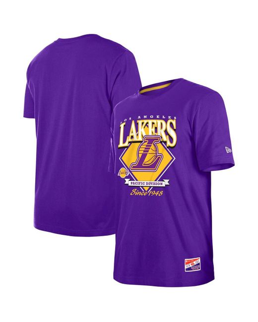 New Era Los Angeles Lakers Throwback T-shirt