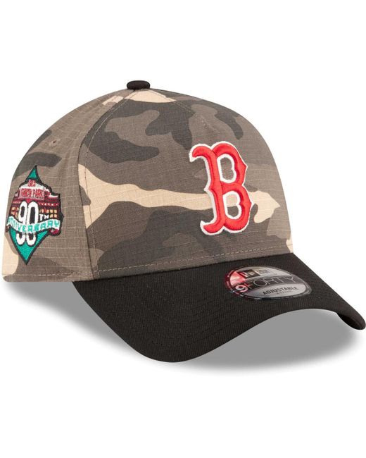 New Era Boston Sox Crown A-Frame 9FORTY Adjustable Hat
