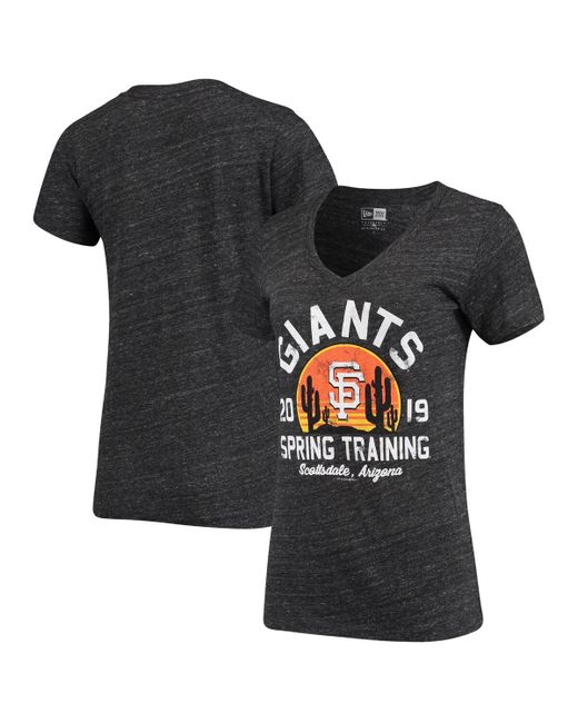 5th & Ocean by New Era San Francisco Giants 2019 Spring Training Sunrise Slub Tri-Blend V-Neck T-shirt