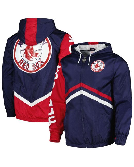 Mitchell & Ness Boston Red Sox Undeniable Full-Zip Hoodie Windbreaker Jacket