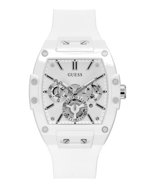 Guess Multi-Function Silicone Strap Watch 43mm